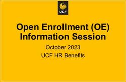 Open Enrollment (OE) Information Session - October 2023 UCF HR Benefits
