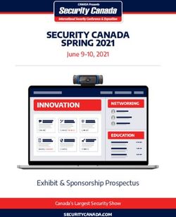 SECURITY CANADA SPRING 2021 - June 9-10, 2021 - Exhibit & Sponsorship Prospectus