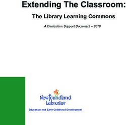 Extending The Classroom: The Library Learning Commons A Curriculum Support Document 2018
