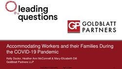 ACCOMMODATING WORKERS AND THEIR FAMILIES DURING THE COVID-19 PANDEMIC - KELLY DOCTOR, HEATHER ANN MCCONNELL & MARY-ELIZABETH DILL GOLDBLATT ...