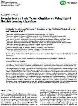 Investigations on Brain Tumor Classification Using Hybrid Machine Learning Algorithms