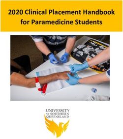 2020 Clinical Placement Handbook for Paramedicine Students - USQ