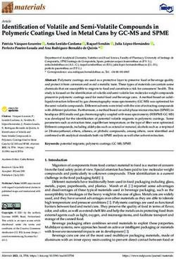 Identification of Volatile and Semi-Volatile Compounds in Polymeric Coatings Used in Metal Cans by GC-MS and SPME - MDPI