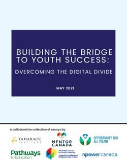 BUILDING THE BRIDGE TO YOUTH SUCCESS: OVERCOMING THE DIGITAL DIVIDE MAY 2021 - Pathways to ...