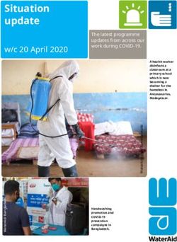Situation update w/c 20 April 2020 - WaterAid