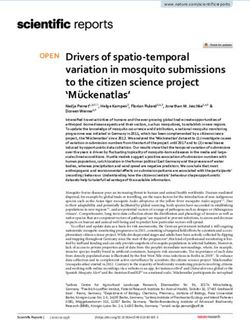 Drivers of spatio temporal variation in mosquito submissions to the citizen science project 'Mückenatlas' - Nature