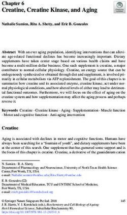 Creatine, Creatine Kinase, and Aging - Crearene