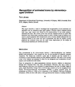 Recognition of animated icons by elementaryaged children