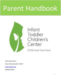 Parent Handbook - 149 Central Street Acton, Massachusetts 01720 www.itcacton.org (978)263-2064 - Infant Toddler Children's Center
