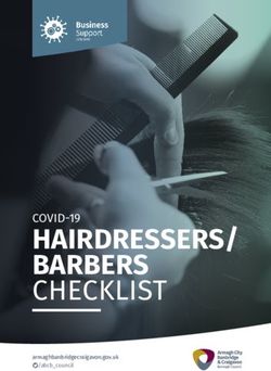 HAIRDRESSERS/ BARBERS - CHECKLIST armaghbanbridgecraigavon.gov.uk t/abcb_council