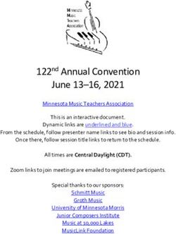 122nd Annual Convention June 13-16, 2021 - Minnesota ...