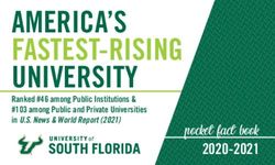AMERICA'S FASTEST-RISING UNIVERSITY - pocket fact book - University of South Florida