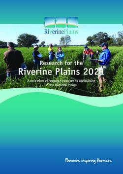 Riverine Plains 2021 Research for the - Farmers inspiring farmers