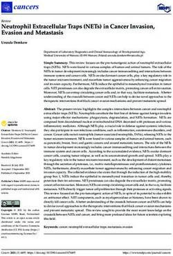 Neutrophil Extracellular Traps (NETs) in Cancer Invasion, Evasion and Metastasis