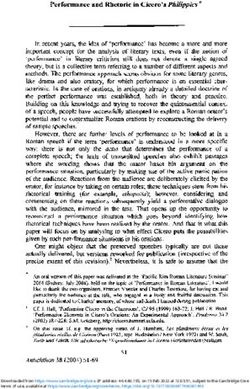 Performance and Rhetoric in Cicero's Philippics * - Cambridge ...