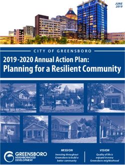 Planning for a Resilient Community - 2019-2020 Annual Action Plan: Greensboro-nc.gov