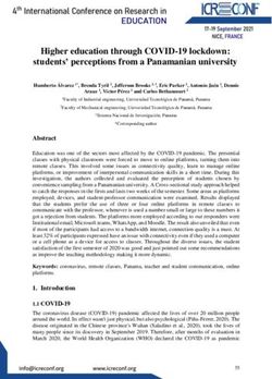 Higher education through COVID-19 lockdown: students' perceptions from a Panamanian university