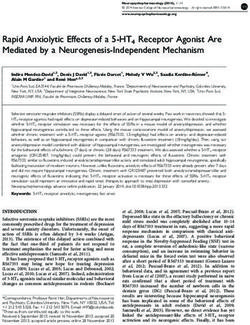 Rapid Anxiolytic Effects of a 5-HT4 Receptor Agonist Are Mediated by a Neurogenesis-Independent Mechanism