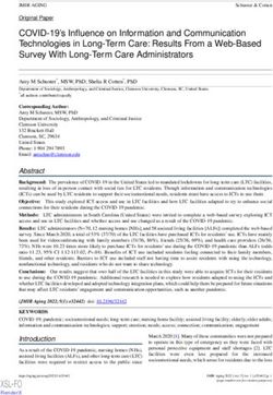 COVID-19's Influence on Information and Communication Technologies in Long-Term Care: Results From a Web-Based Survey With Long-Term Care ...