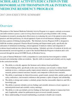 SCHOLARLY ACTIVITY/EDUCATION IN THE HONORHEALTH THOMPSON PEAK INTERNAL MEDICINE RESIDENCY PROGRAM