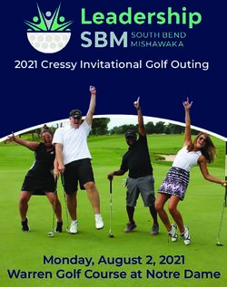 Monday, August 2, 2021 Warren Golf Course at Notre Dame - 2021 Cressy Invitational Golf Outing