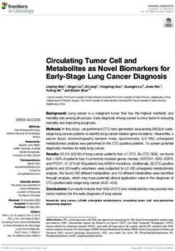 Circulating Tumor Cell and Metabolites as Novel Biomarkers for Early-Stage Lung Cancer Diagnosis