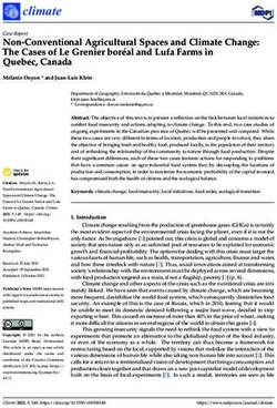 Non-Conventional Agricultural Spaces and Climate Change: The Cases of Le Grenier boréal and Lufa Farms in Quebec, Canada