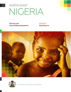 NIGERIA NORTH-EAST Recovery and Peace Building Assessment Volume III State Reports - EUROPA