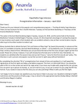 Raja/Hatha Yoga Intensive Preregistration Information - January - April 2018 - Ananda ...