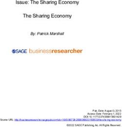 Issue: The Sharing Economy The Sharing Economy - SAGE ...