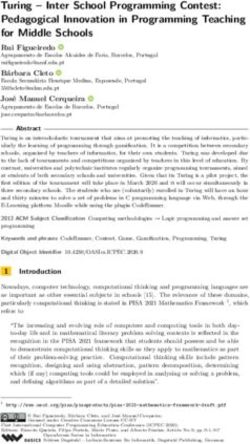 Turing - Inter School Programming Contest: Pedagogical Innovation in Programming Teaching for Middle Schools - Schloss ...