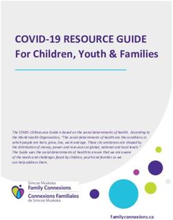 COVID-19 RESOURCE GUIDE - For Children, Youth & Families