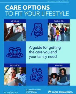 CARE OPTIONS TO FIT YOUR LIFESTYLE - A guide for getting the care you and your family need - Kaiser Permanente