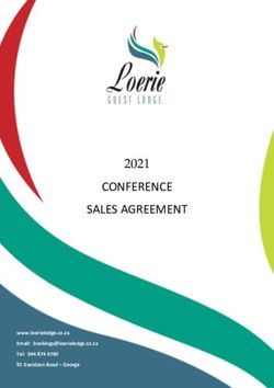 CONFERENCE SALES AGREEMENT 2021 - www.loerielodge.co.za Email: Loerie Guest ...