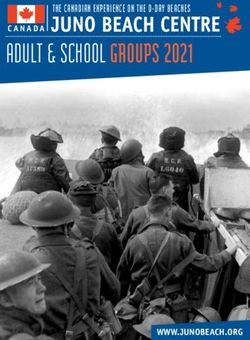 Adult & school groups 2021 - the canadian experience on the d-day Beaches - www.juNobeACh.org - Juno Beach ...