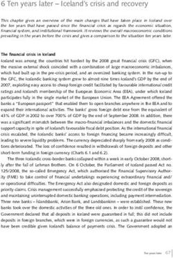 6 Ten years later - Iceland's crisis and recovery - Central Bank of Iceland