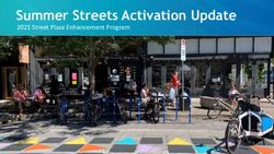Summer Streets Activation Update - 2021 Street Plaza Enhancement Program - Urban Design Workshop - City of Portland, Oregon