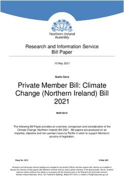 Private Member Bill: Climate Change (Northern Ireland) Bill 2021 - NI Assembly