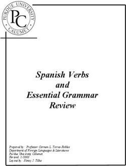 Spanish Verbs and Essential Grammar Review - Prepared by: Professor Carmen L. Torres-Robles Department of Foreign Languages & Literatures Purdue ...