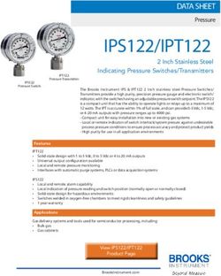 IPS122/IPT122 - Brooks Instrument