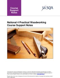National 4 Practical Woodworking Course Support Notes - SQA