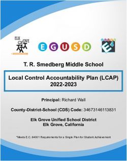 T. R. Smedberg Middle School Local Control Accountability Plan (LCAP) 2022-2023