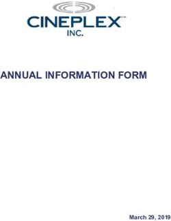 ANNUAL INFORMATION FORM - March 29, 2019 - Cineplex.com