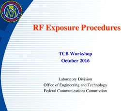 RF Exposure Procedures - TCB Workshop October 2016 Laboratory Division Office of Engineering and Technology Federal Communications Commission