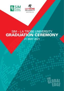 GRADUATION CEREMONY SIM - LA TROBE UNIVERSITY 21 MAY 2021