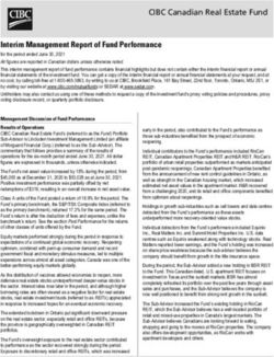 Interim Management Report of Fund Performance