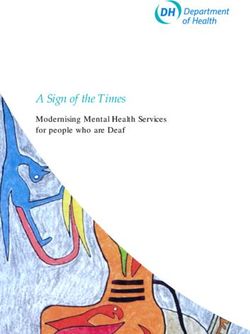 A Sign of the Times Modernising Mental Health Services for people who are Deaf