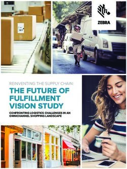 THE FUTURE OF FULFILLMENT VISION STUDY - REINVENTING THE SUPPLY CHAIN: CONFRONTING LOGISTICS CHALLENGES IN AN OMNICHANNEL SHOPPING LANDSCAPE ...