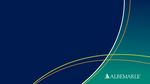 Albemarle Corporation Fourth Quarter 2020 Earnings - Conference Call/Webcast Thursday, February 18, 2021 9:00am ET - ALB's Investor Relations