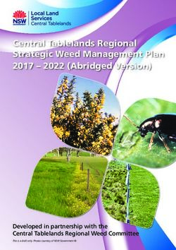 Central Tablelands Regional Strategic Weed Management Plan 2017 - 2022 (Abridged Version) - Developed in partnership with the Central Tablelands ...